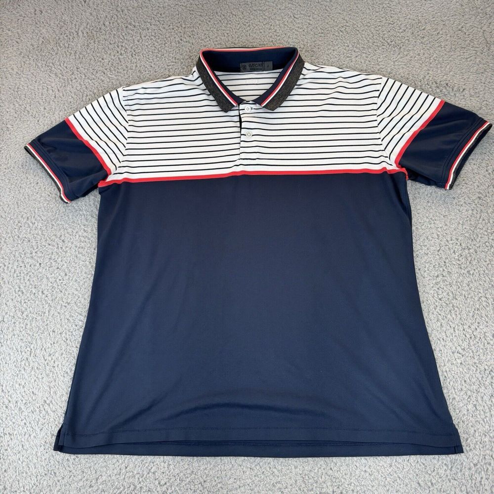 G/FORE Blue Polo Shirt with Sporty Design